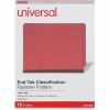 Universal Straight Tab Cut Letter Classification Folder 2