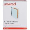 Universal 2/5 Tab Cut Letter Classification Folder 1