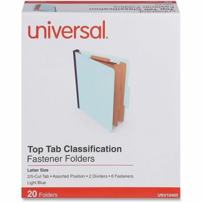 Universal 2/5 Tab Cut Letter Classification Folder 1