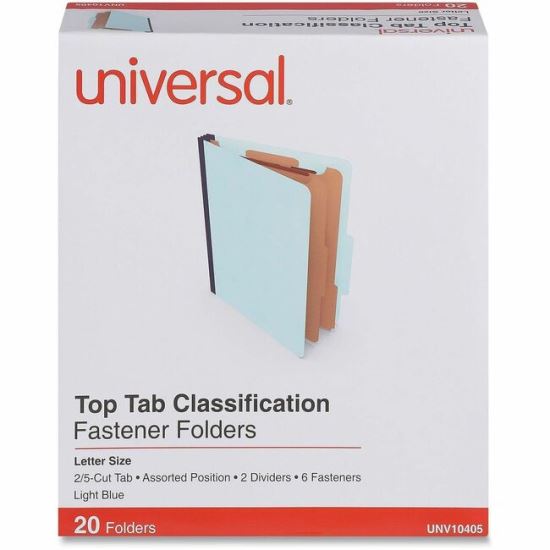 Universal 2/5 Tab Cut Letter Classification Folder 1