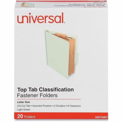 Universal 2/5 Tab Cut Letter Classification Folder 1