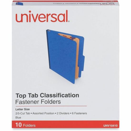 Universal 2/5 Tab Cut Letter Classification Folder 1