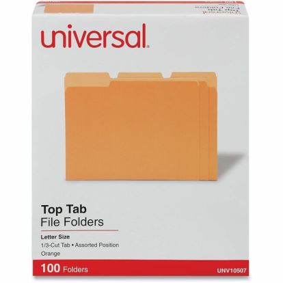 Universal 1/3 Tab Cut Letter Top Tab File Folder 1