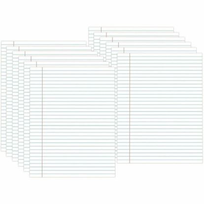Universal Glue Top Pads, Wide/Legal Rule, 50 White 8.5 x 11 Sheets, Dozen 1