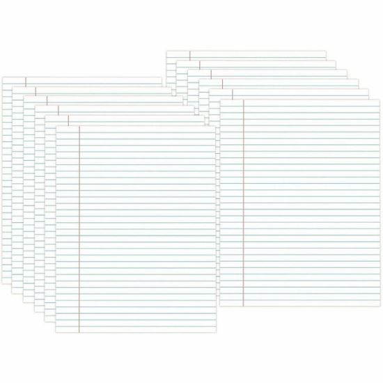Universal Glue Top Pads, Wide/Legal Rule, 50 White 8.5 x 11 Sheets, Dozen 1