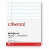 Universal Glue Top Pads, Wide/Legal Rule, 50 White 8.5 x 11 Sheets, Dozen 3