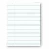 Universal Glue Top Pads, Wide/Legal Rule, 50 White 8.5 x 11 Sheets, Dozen 8
