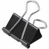Universal Binder Clips with Storage Tub, Mini, Black/Silver, 60/Pack 1