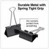 Universal Binder Clips with Storage Tub, Large, Black/Silver, 12/Pack 3