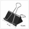 Universal Binder Clips with Storage Tub, Large, Black/Silver, 12/Pack 4