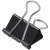 Universal Binder Clips with Storage Tub, Medium, Black/Silver, 24/Pack 1