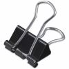Universal Binder Clips with Storage Tub, Small, Black/Silver, 40/Pack 1