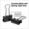 Universal Binder Clips with Storage Tub, Small, Black/Silver, 40/Pack 3