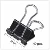 Universal Binder Clips with Storage Tub, Small, Black/Silver, 40/Pack 5