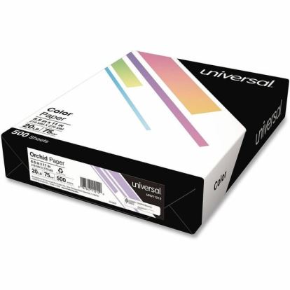 Universal Deluxe Colored Paper, 20 lb Bond Weight, 8.5 x 11, Orchid, 500/Ream 1