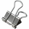 Universal Binder Clips with Storage Tub, Small, Silver, 40/Pack 1