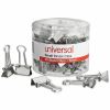 Universal Binder Clips with Storage Tub, Small, Silver, 40/Pack 2