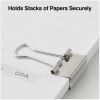 Universal Binder Clips with Storage Tub, Small, Silver, 40/Pack 4