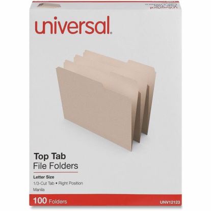 Universal 1/3 Tab Cut Letter Top Tab File Folder 1