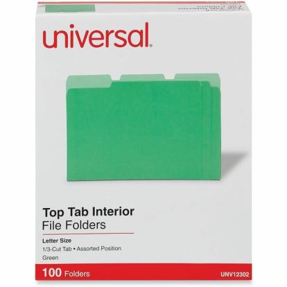 Universal 1/3 Tab Cut Letter Top Tab File Folder 1