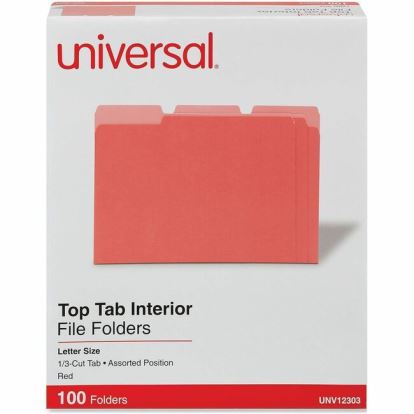 Universal 1/3 Tab Cut Letter Top Tab File Folder 1