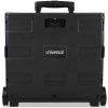Universal Collapsible Mobile Storage Crate, Plastic, 18.25 x 15 x 18.25 to 39.37, Black 2