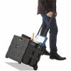 Universal Collapsible Mobile Storage Crate, Plastic, 18.25 x 15 x 18.25 to 39.37, Black 4
