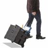 Universal Collapsible Mobile Storage Crate, Plastic, 18.25 x 15 x 18.25 to 39.37, Black 5