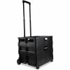 Universal Collapsible Mobile Storage Crate, Plastic, 18.25 x 15 x 18.25 to 39.37, Black 9