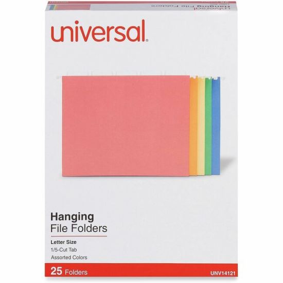 Universal Recycled Assorted Bright Color Hanging File Folder 1