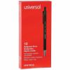 Universal Ballpoint Pen, Retractable, Medium 1 mm, Black Ink, Black Barrel, Dozen 2