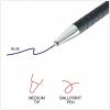 Universal Ballpoint Pen, Retractable, Medium 1 mm, Blue Ink, Blue Barrel, Dozen 6