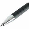 Universal Ballpoint Pen, Retractable, Fine 0.7 mm, Black Ink, Black Barrel, Dozen 6