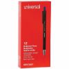 Universal Ballpoint Pen, Retractable, Fine 0.7 mm, Blue Ink, Blue Barrel, Dozen 2