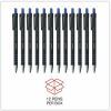 Universal Ballpoint Pen, Retractable, Fine 0.7 mm, Blue Ink, Blue Barrel, Dozen 5