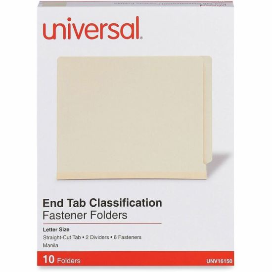 Universal Straight Tab Cut Letter Classification Folder 1