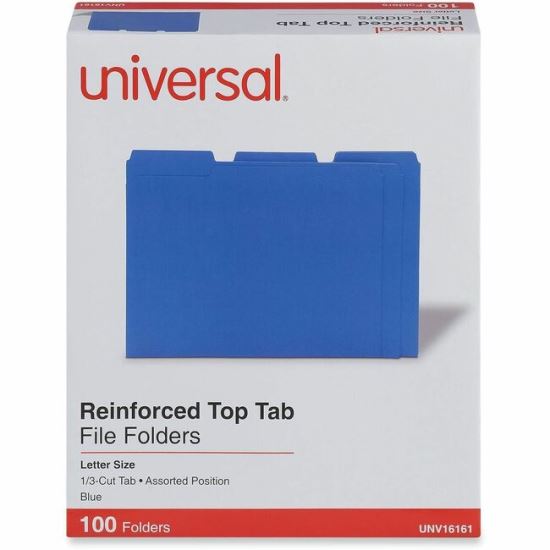 Universal 1/3 Tab Cut Letter Top Tab File Folder 1