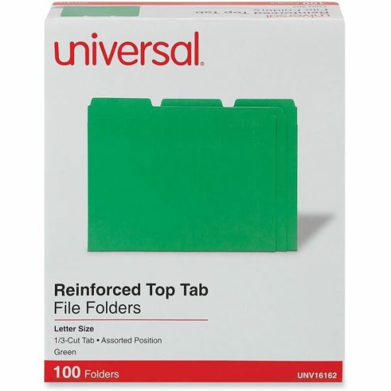 Universal 1/3 Tab Cut Letter Top Tab File Folder 1