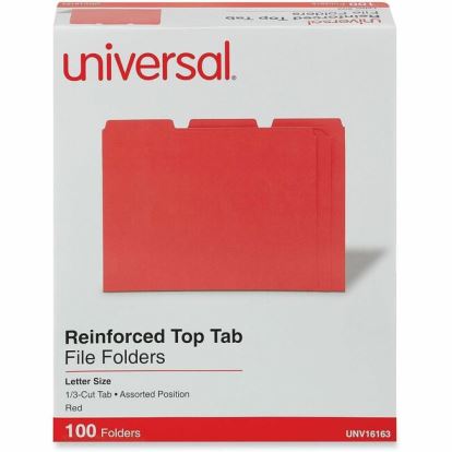 Universal 1/3 Tab Cut Letter Top Tab File Folder 1