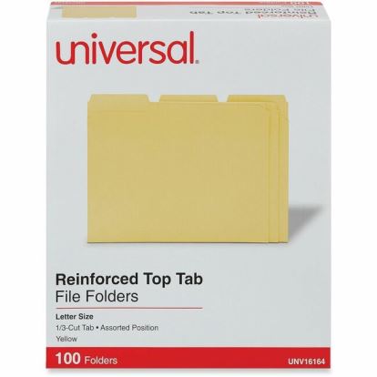 Universal 1/3 Tab Cut Letter Top Tab File Folder 1
