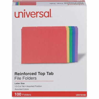 Universal 1/3 Tab Cut Letter Top Tab File Folder 1