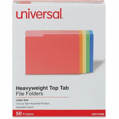 Universal 1/3 Tab Cut Letter Top Tab File Folder 1