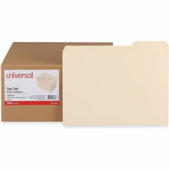 Universal 1/3 Tab Cut Letter Top Tab File Folder 1