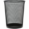 Universal Mesh Wastebasket, 18 qt, Steel Mesh, Black 1
