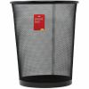 Universal Mesh Wastebasket, 18 qt, Steel Mesh, Black 2