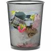 Universal Mesh Wastebasket, 18 qt, Steel Mesh, Black 4