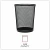Universal Mesh Wastebasket, 18 qt, Steel Mesh, Black 6