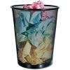 Universal Mesh Wastebasket, 18 qt, Steel Mesh, Black 7