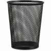 Universal Jumbo Steel Mesh Pencil Cup, 4.38" Diameter x 5.38"h, Black 1