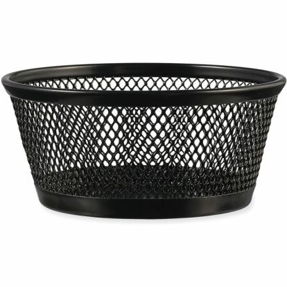 Universal Jumbo Mesh Storage Dish, 4.38" Diameter x 2"h, Black 1